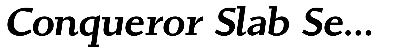Conqueror Slab SemiBold Italic